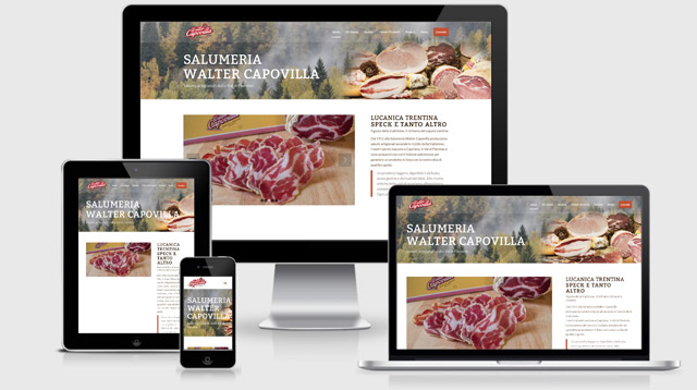 Sito Web Salumificio Capovilla per Kinè SCS