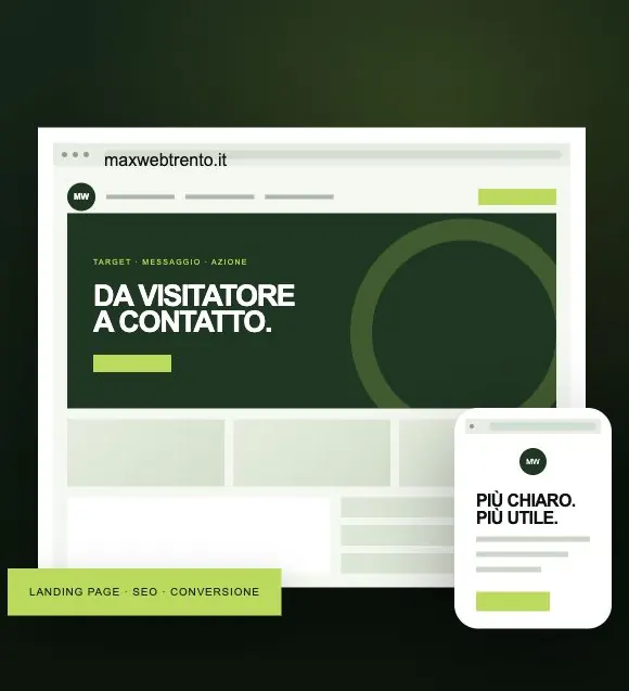Mockup di sito web su desktop e smartphone